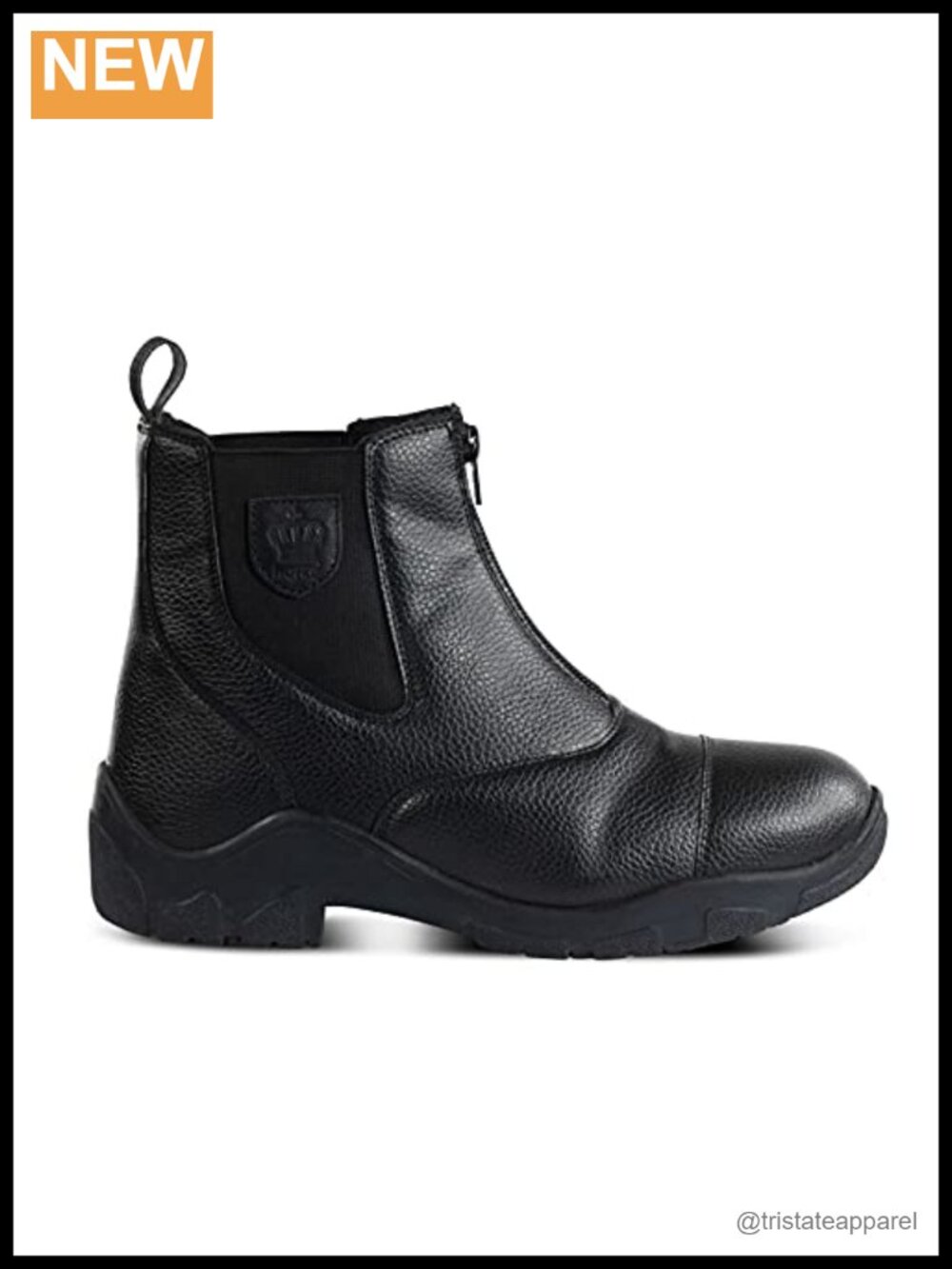 Fur-Lined Waterproof Winter Paddock Boots Closed Toe Zip